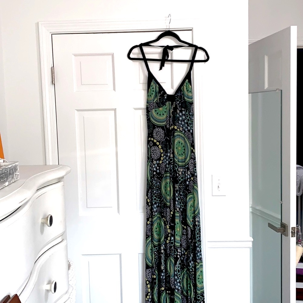 Guess Jeans Maxi Dress multi color size Medium